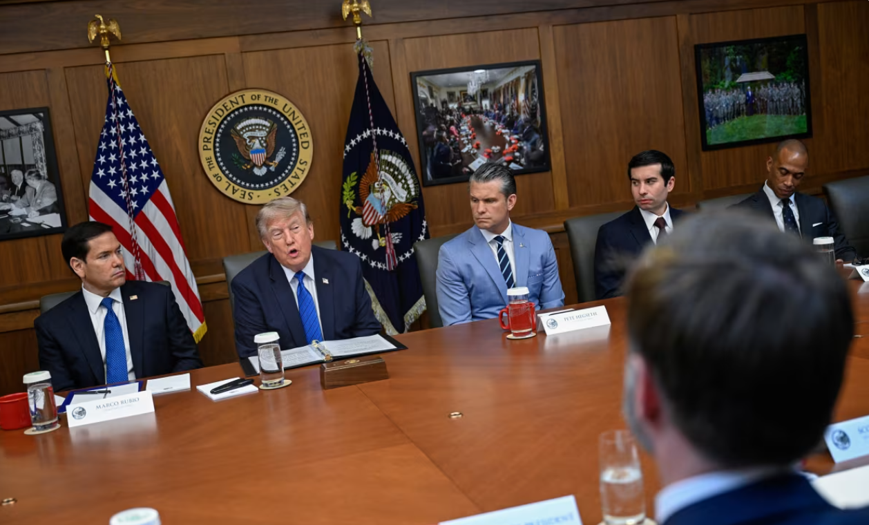 Fact check: Trump baselessly claims Walz is ‘behind’ cyberattack, repeats debunked claims at Cabinet meeting